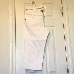 Cropped pants made like jeans.  Size 14.